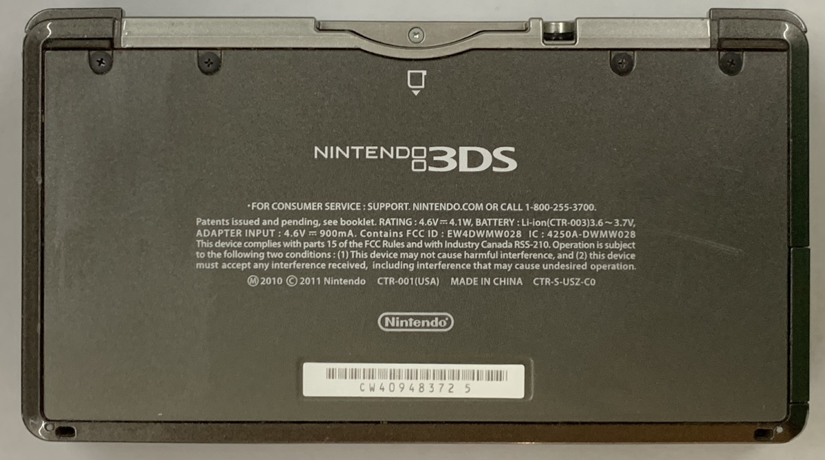 Nintendo CTR001 3DS Handheld Game Console System Good Buya