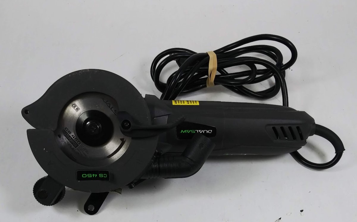 Dual Saw CS450 4 1/2" Counter Rotating Double Blade Circular Saw w