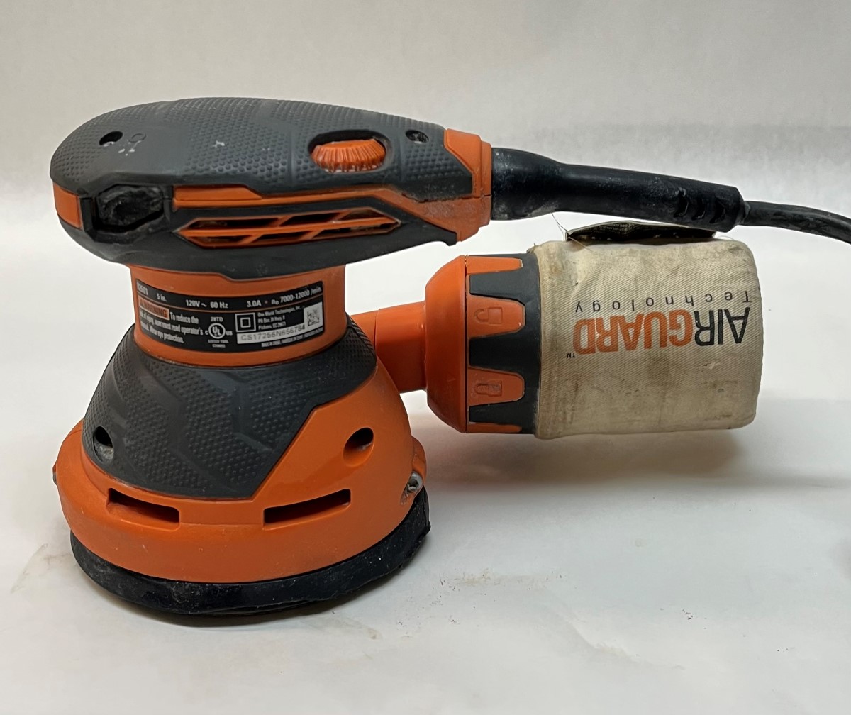 Ridgid R2601 Orbital Sander 5" Variable Speed Corded Electric Good