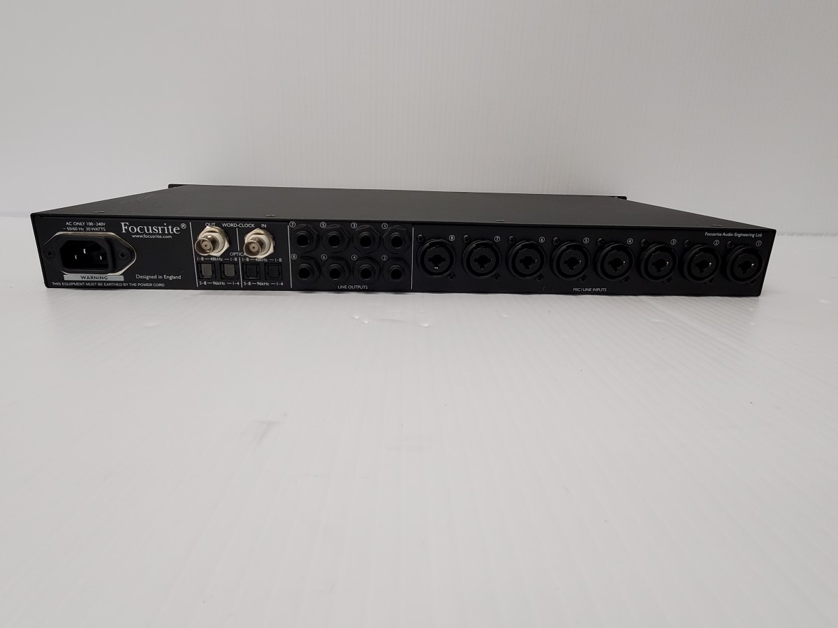 Focusrite Octopre MkII Dynamic 8channel Preamp compressor with ADAT