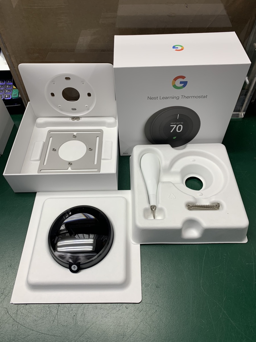Termostato Programmabile Senza Base Termostato Google Nest 3a Generazione, Nero Specchio - Usato Ma Funzionante, Solo Termostato (senza Base) Nest Learning Thermostat Nero Specchio