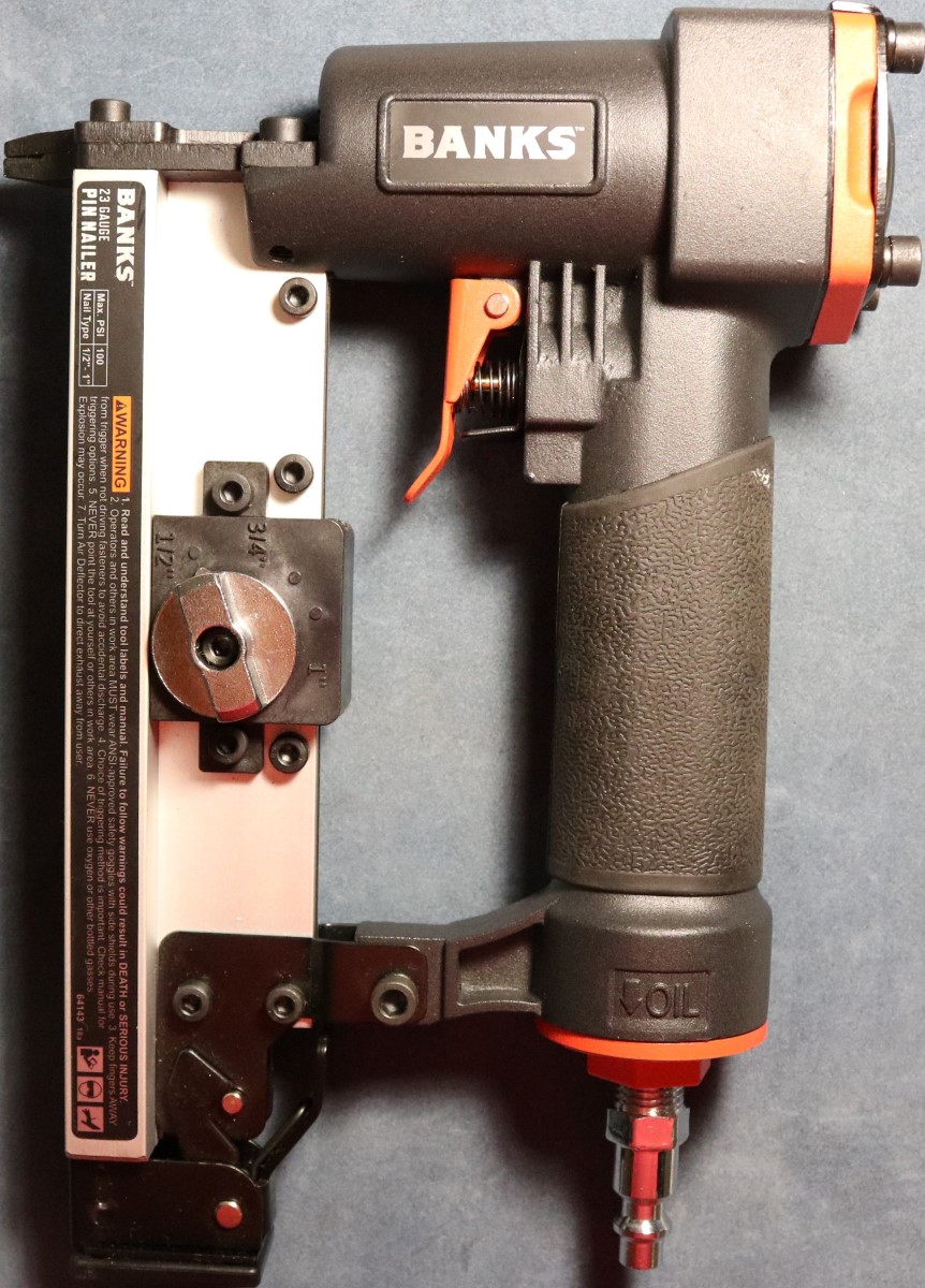 BANKS TOOLS 23 GAUGE PIN NAILER Like New Buya