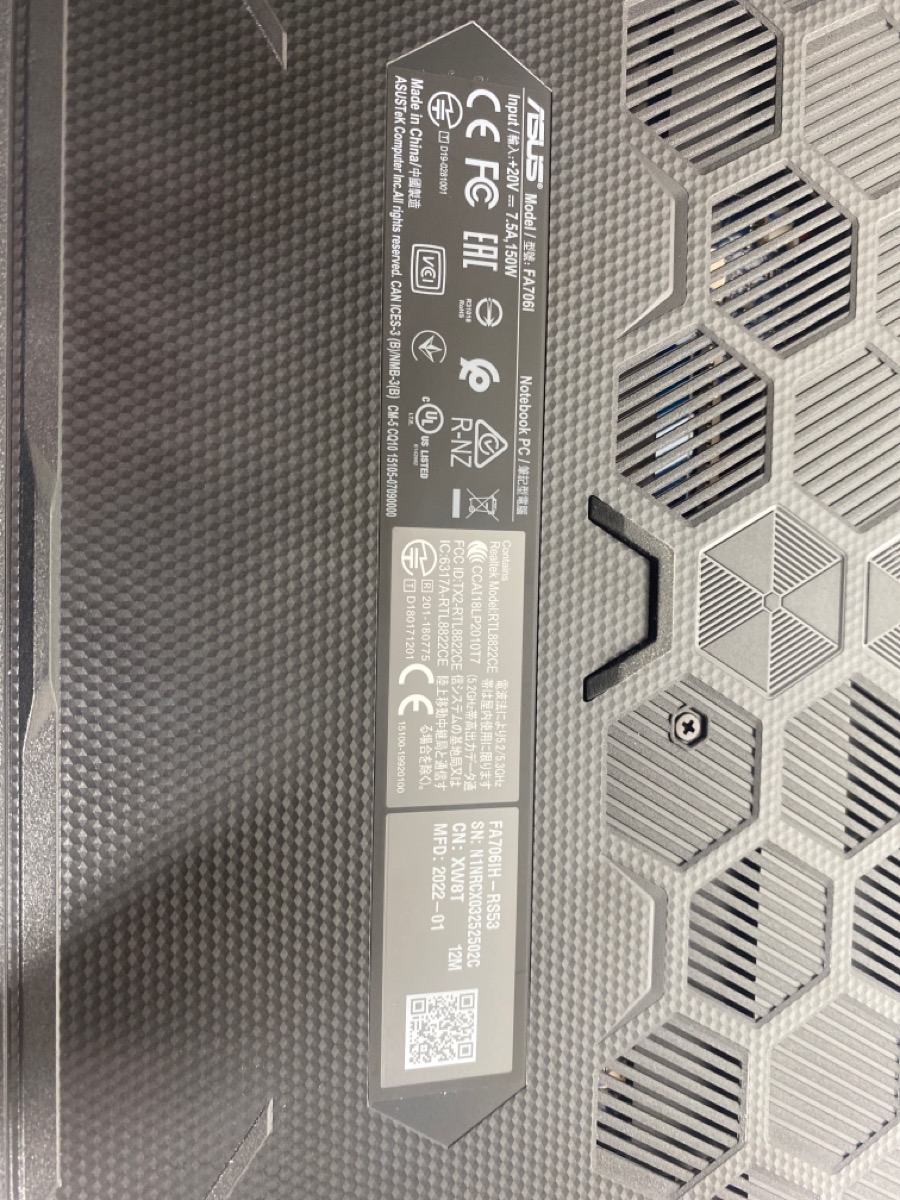 ASUS TUF GAMING FA706IH-RS53 Good | Pawn 1 | Spokane | WA