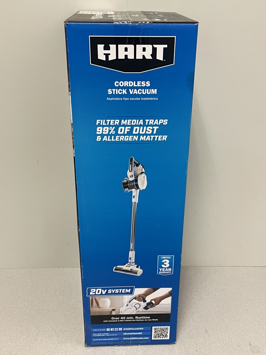 Hart Vacuum Cordless 20Volt, (1) 4.0 Ah LithiumIon Battery HPSV50B