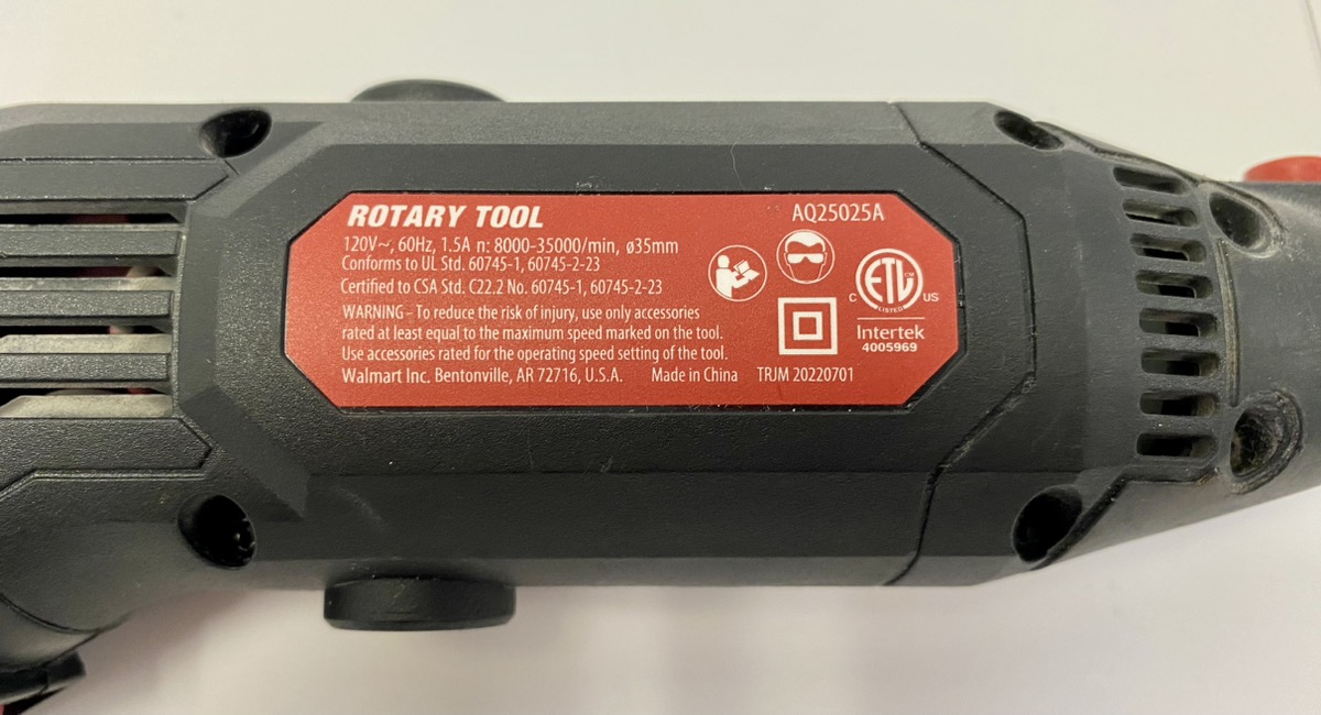 HYPER TOUGH AQ25025A 1.5 AMP ROTARY TOOL Good Buya