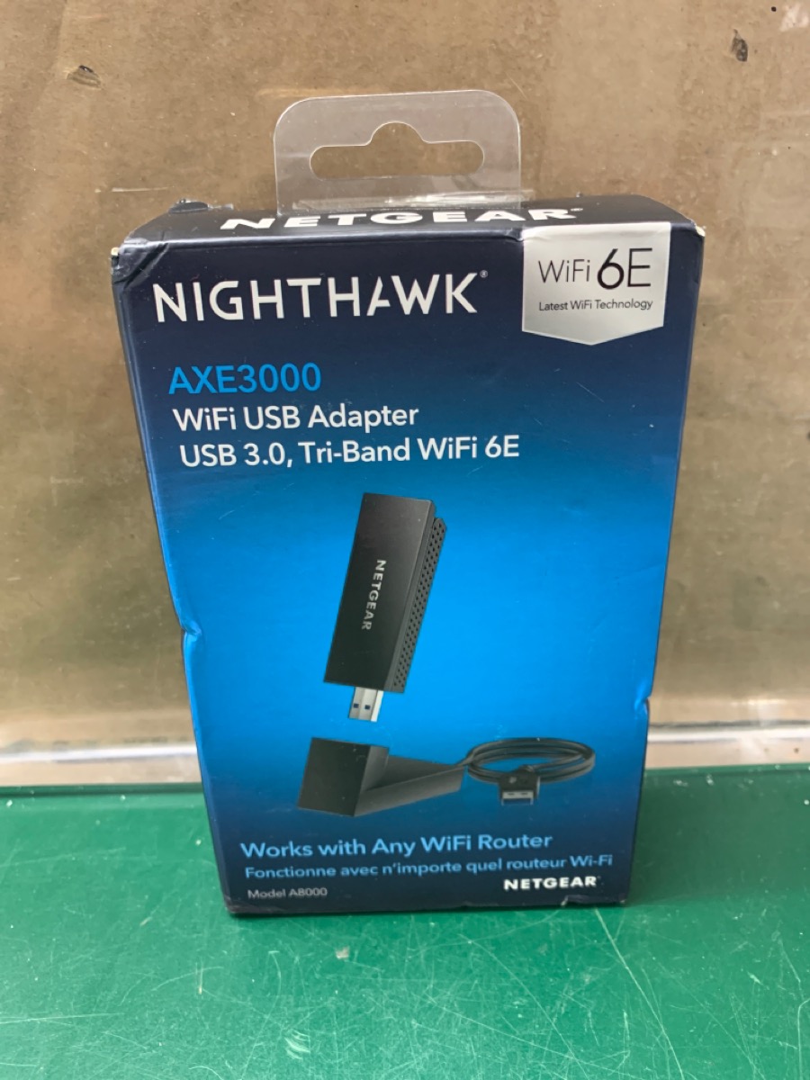 NETGEAR Nighthawk A8000 AXE3000 Tri-Band Wi-Fi 6E USB 3.0 Adapter Brand ...