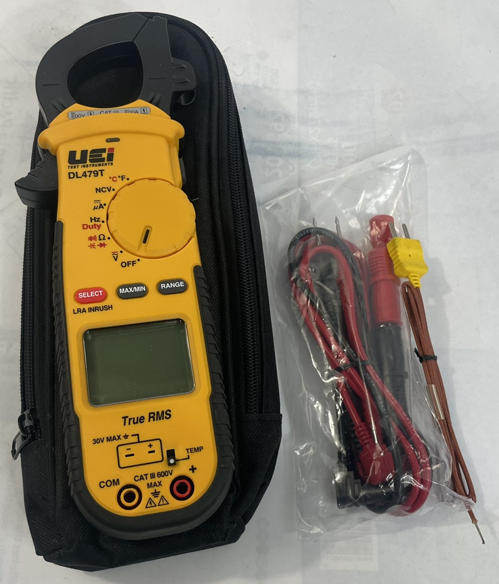 UEI TEST INSTRUMENTS DL479T TRUE RMS CLAMP METER CATIII AC 600V 600A