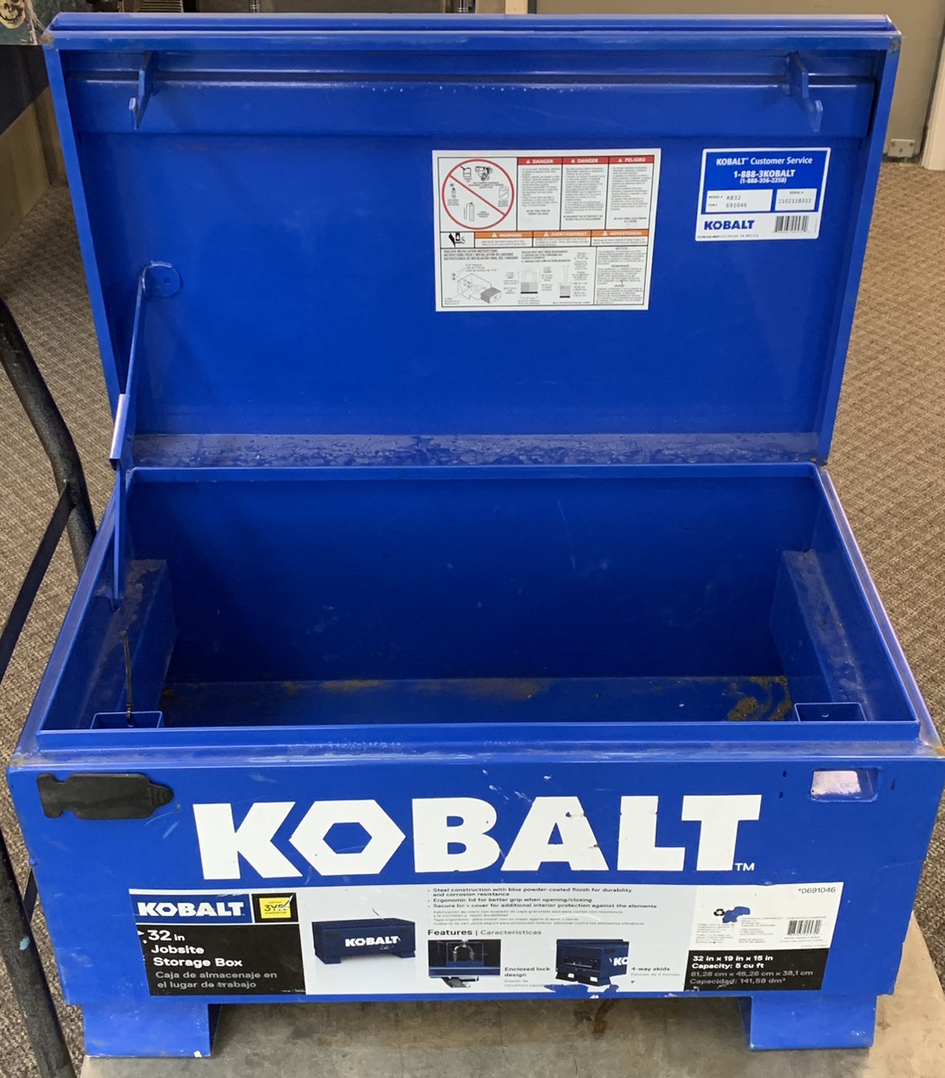 Kobalt Tools Kb32 32 X 19 X 18 Steel Jobsite Tool Box Worksite Good