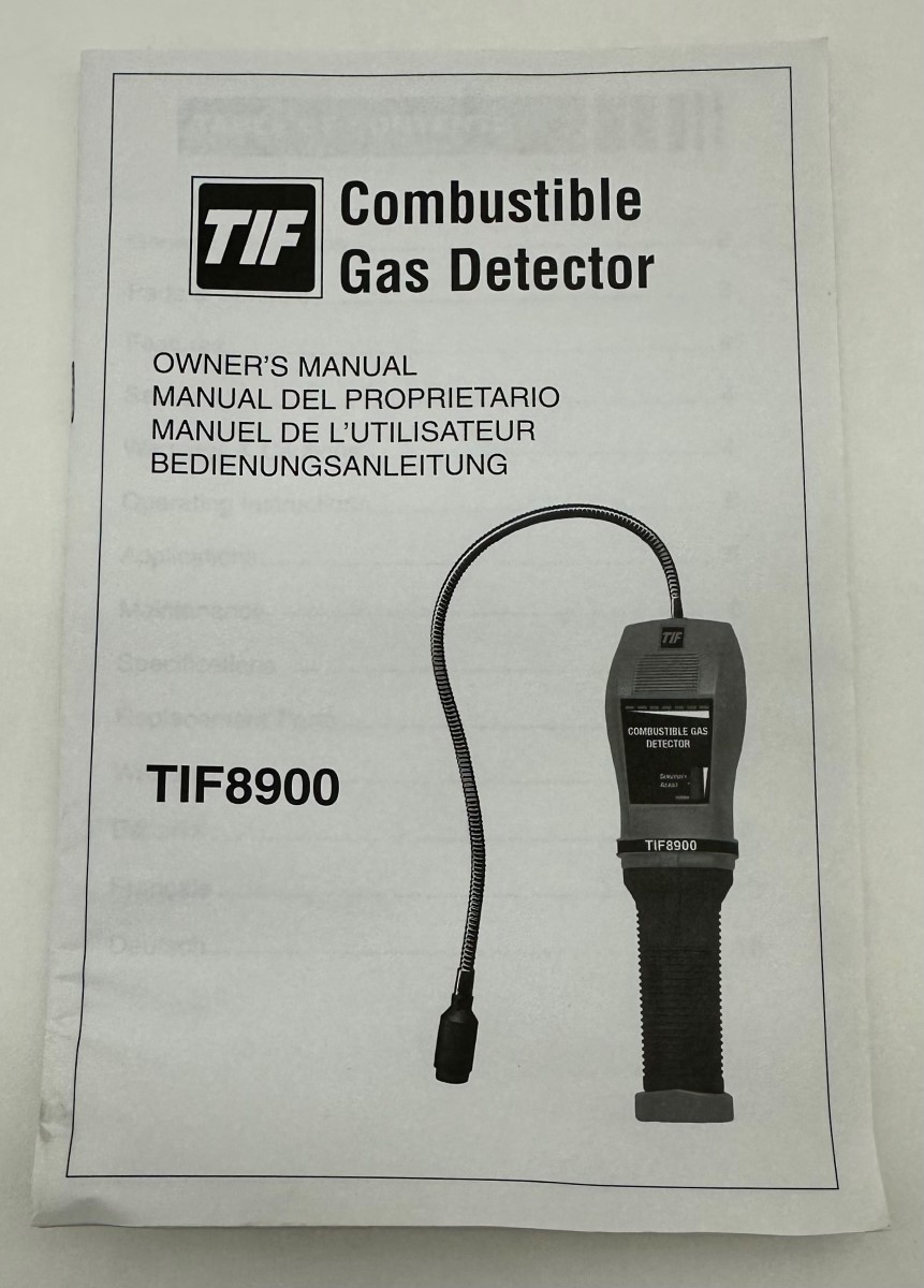 Robinair TIF8900 Combustible Gas Detector Like New Heartland