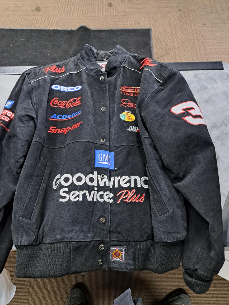 CHASE AUTHENTICS DALE EARNHARDT JACKET BLACK SUEDE Good | Axel's ...