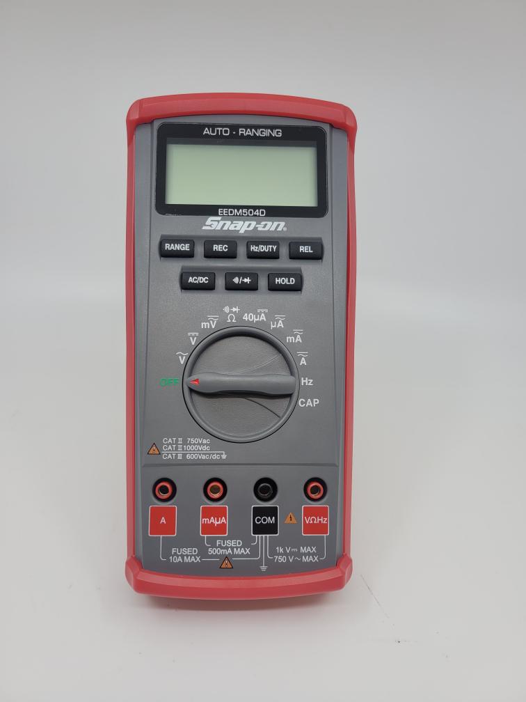 Snap on EEDM504D Auto Ranging Handheld Digital Multimeter Like New Buya