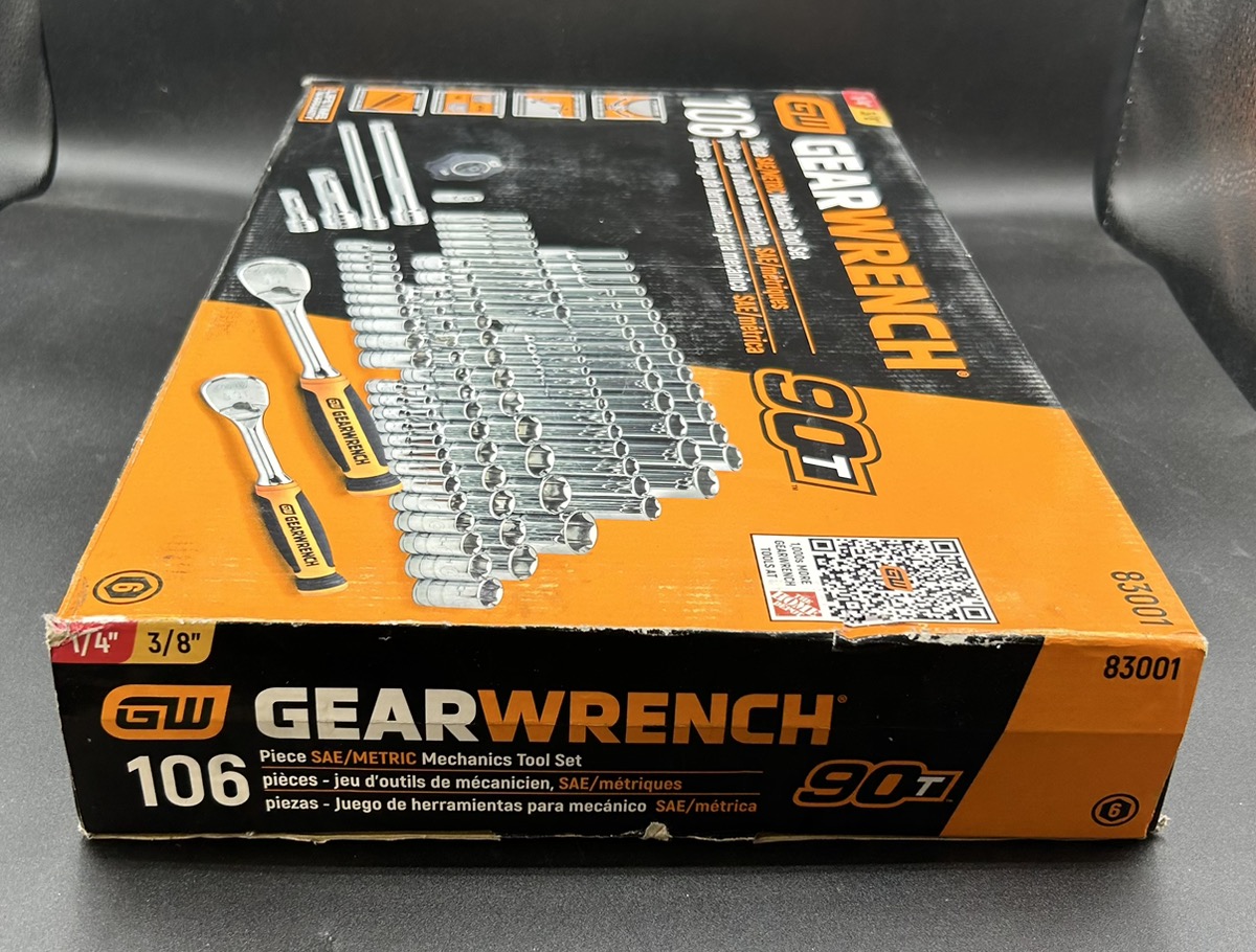 GEARWRENCH 90T 106PIECE MECHANICS TOOL SET (83001) Brand New Buya