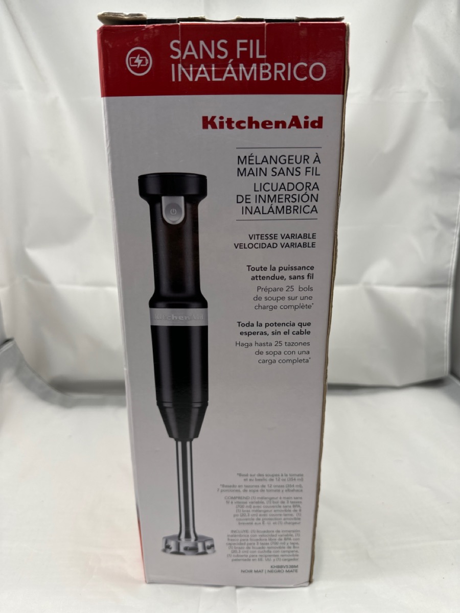 KitchenAid Cordless Variable Speed Hand Blender Hearth Like New | Buya