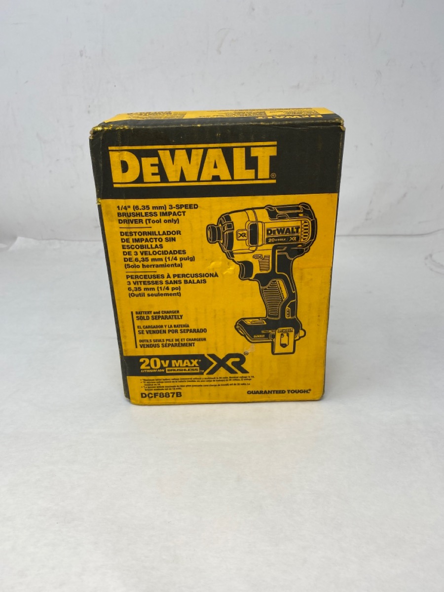DEWALT DCF887 20V MAX IMPACT DRIVER *TOOL ONLY (REDJC) Brand New Buya