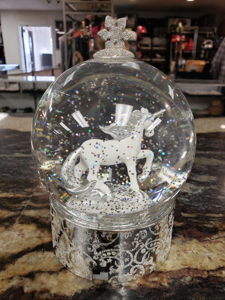 Cracker Barrel Light Up Acrylic Unicorn Glitter Globe Brand New Buya