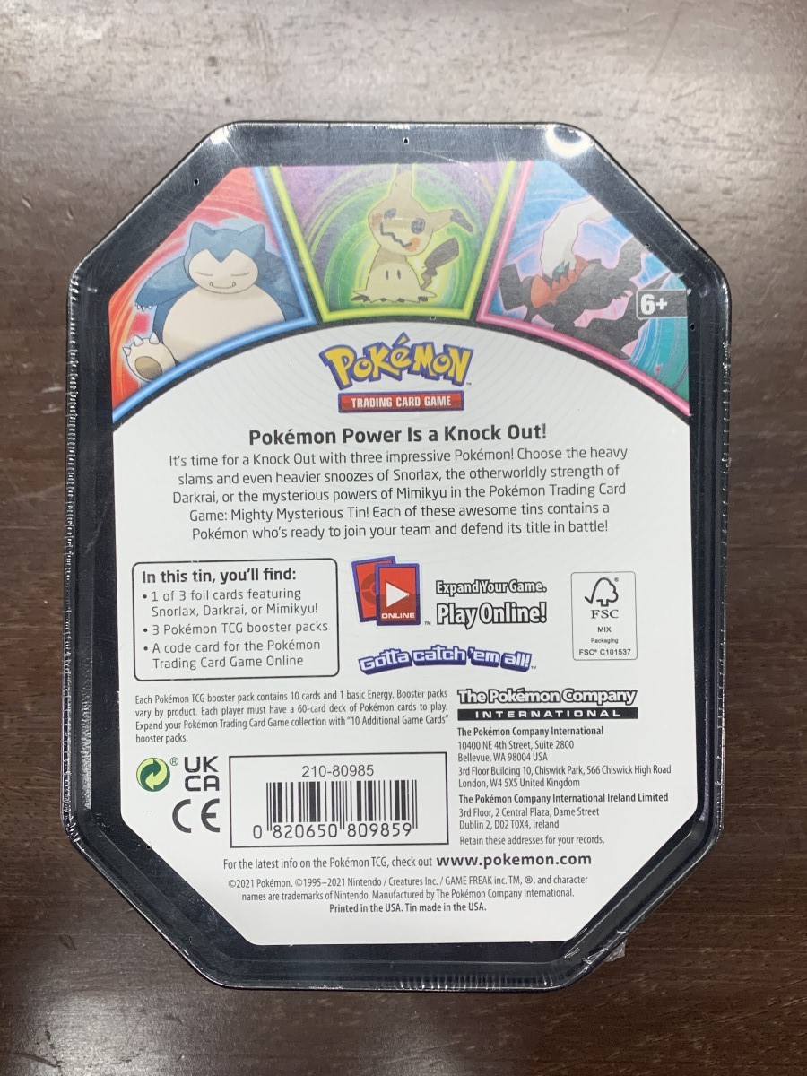 POKEMON TRADING CARD GAME SNORLAX TIN SEALED Brand New | Buya