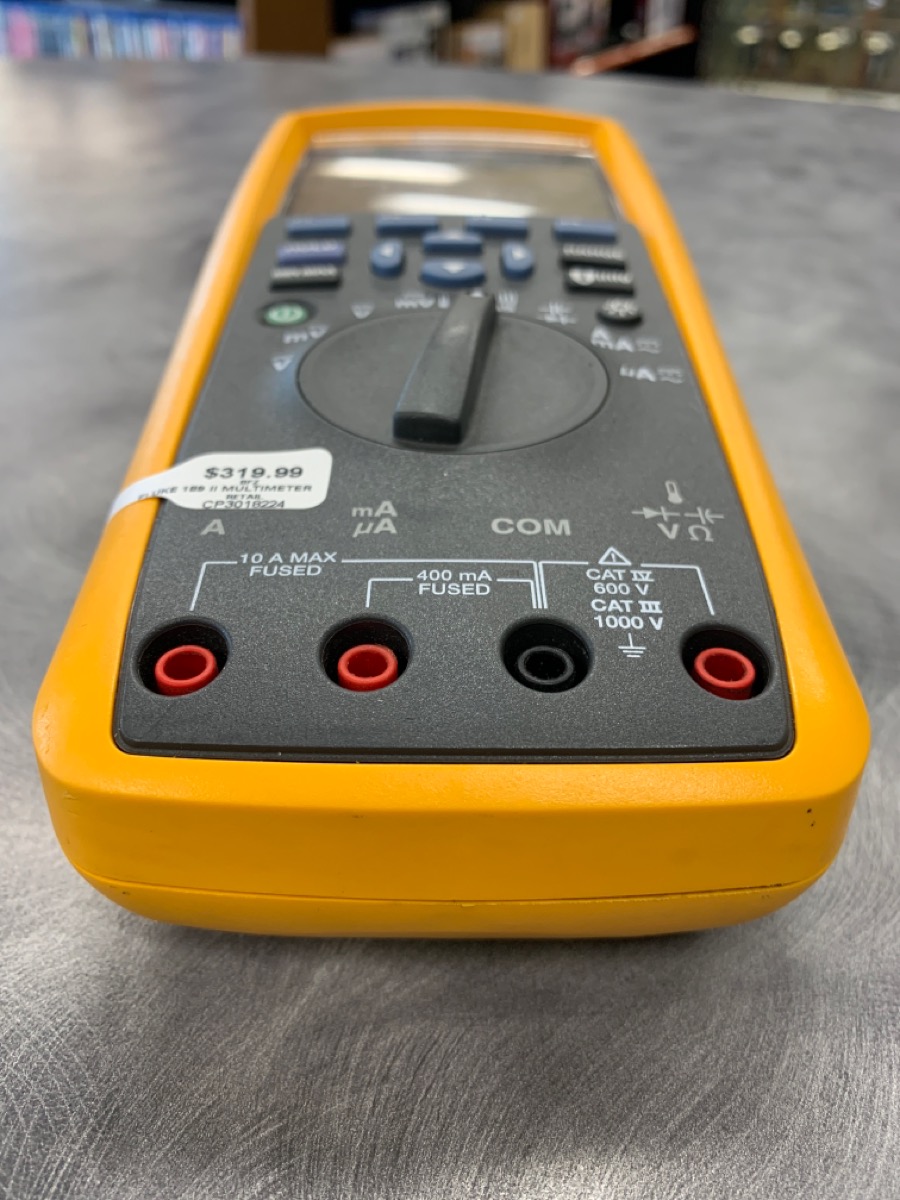 FLUKE 189 II TRUE RMS MULTIMETER WITH TEST LEADS Good Capital Pawn
