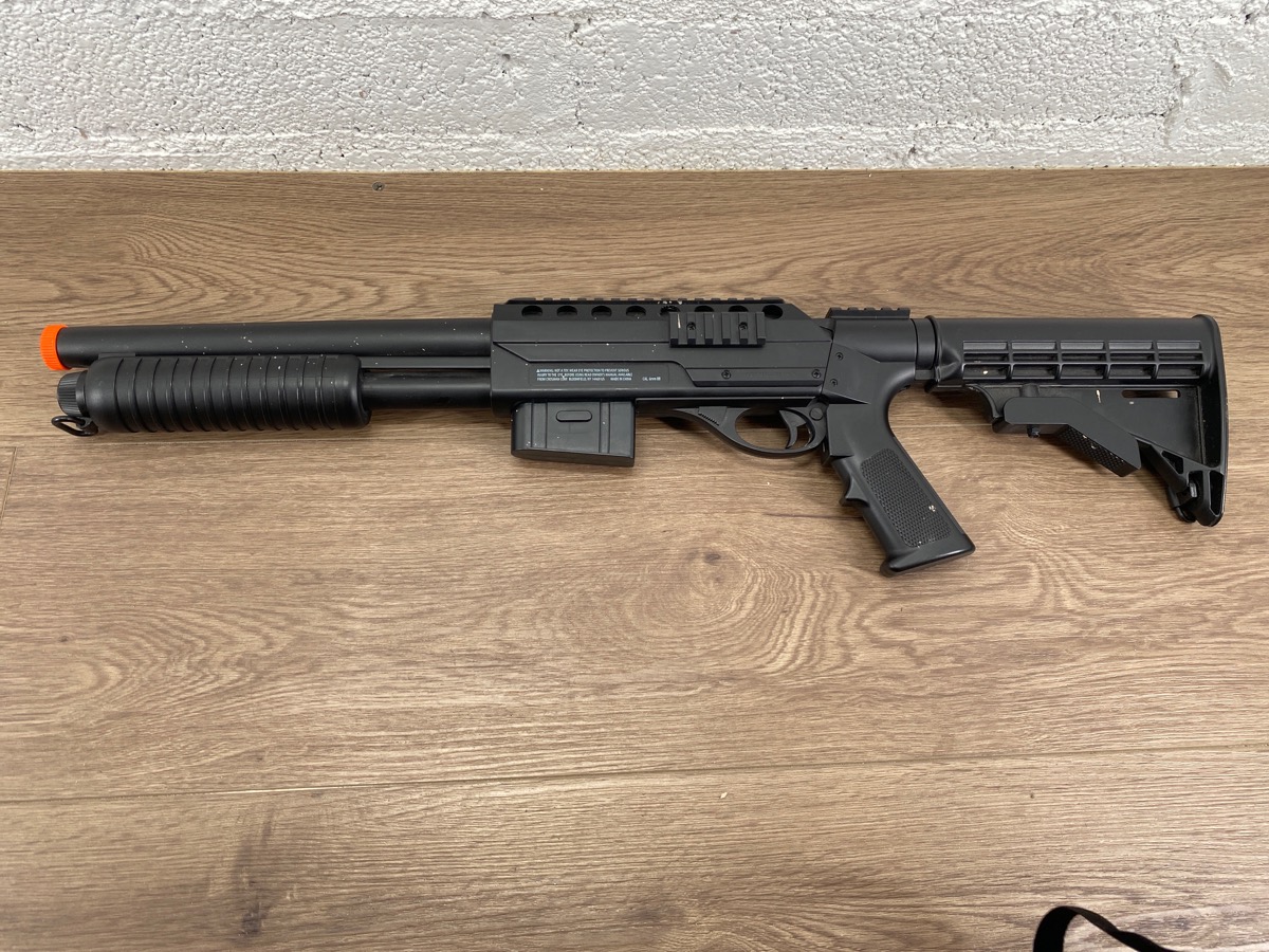 GAME FACE ASGM47 VOODOO SPRINGPOWERED PUMP ACTION AIRSOFT SHOTGUN 6