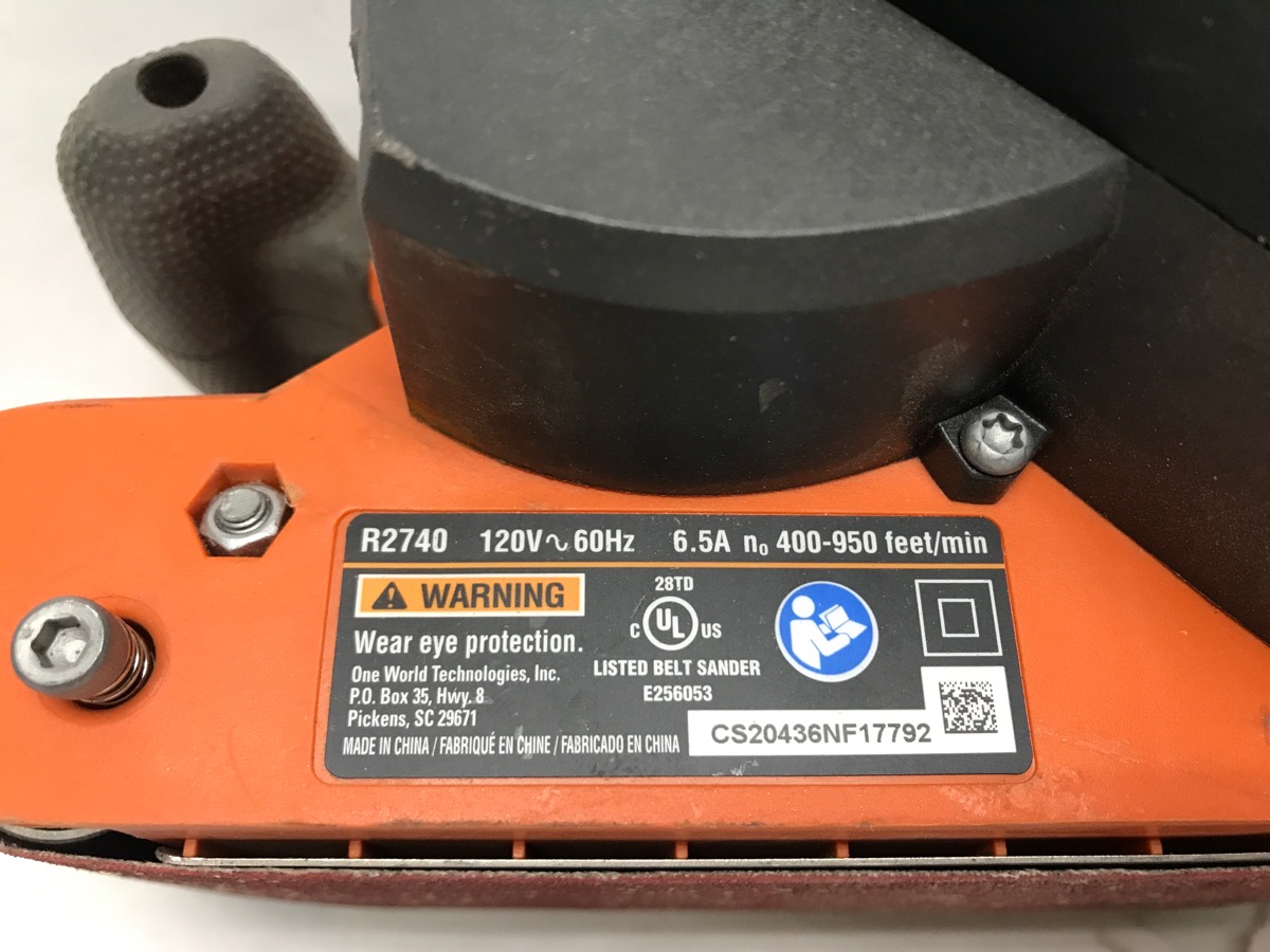 RIDGID R2740 BELT SANDER (re-ls) Good | Buya