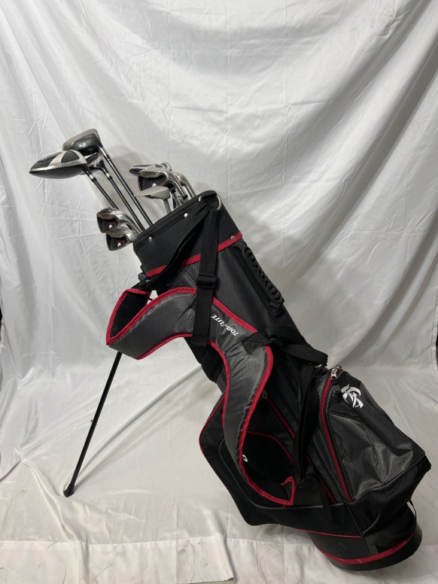 TOP FLITE XL GOLF SET 10PC WITH EXTRA TAYLOR MADE DRIVER Very Good Buya