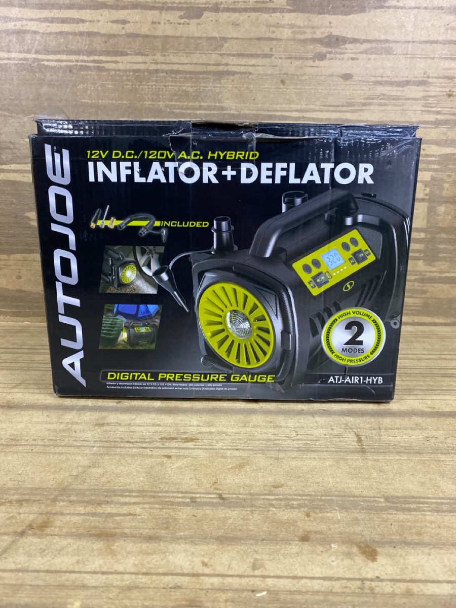 AUTOJOE (ATJAIR1HYB) 12V INFLATOR+DEFLATOR Very Good Buya