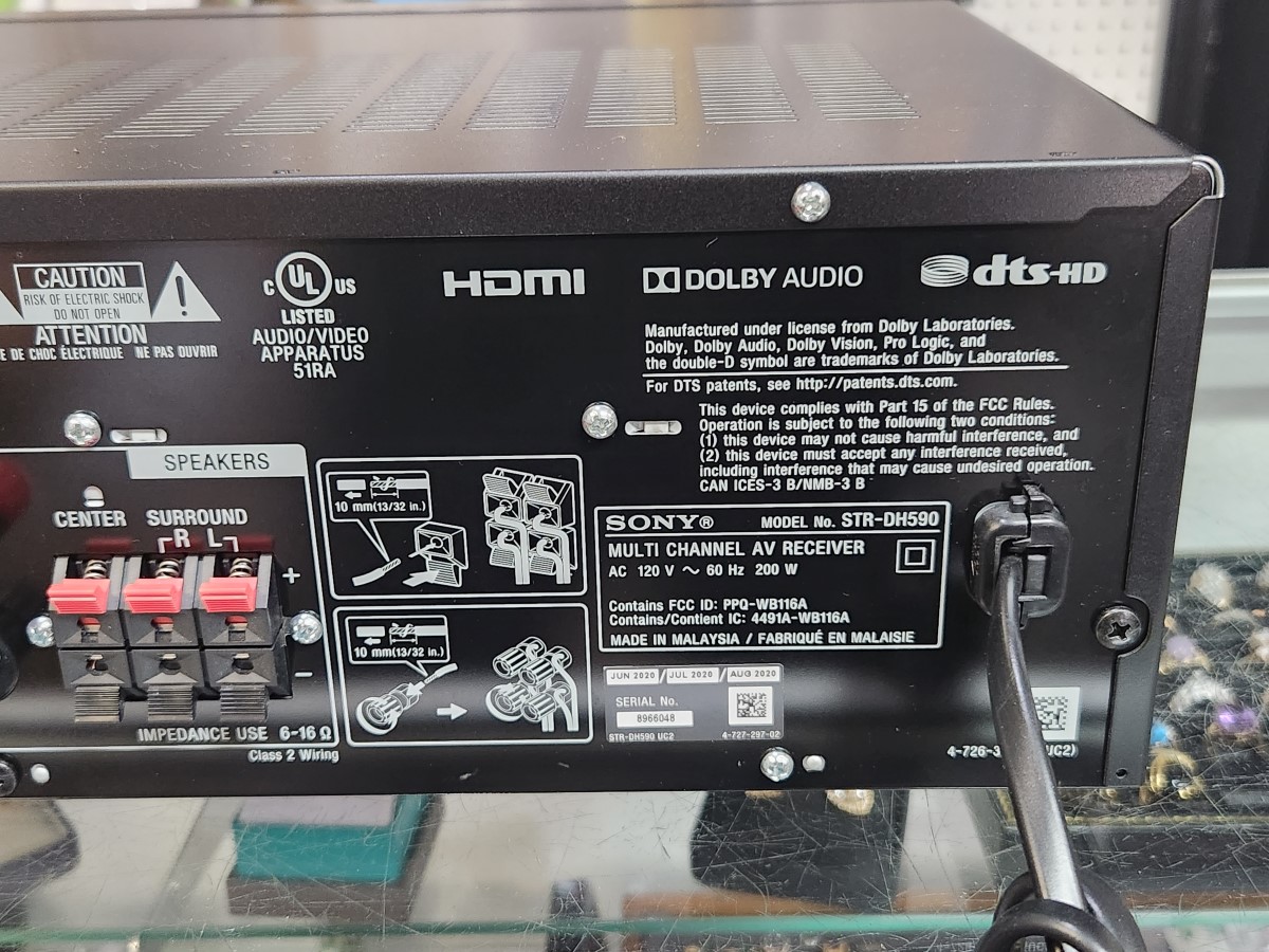 SONY RECEIVER STR-DH590 Like New | Buya
