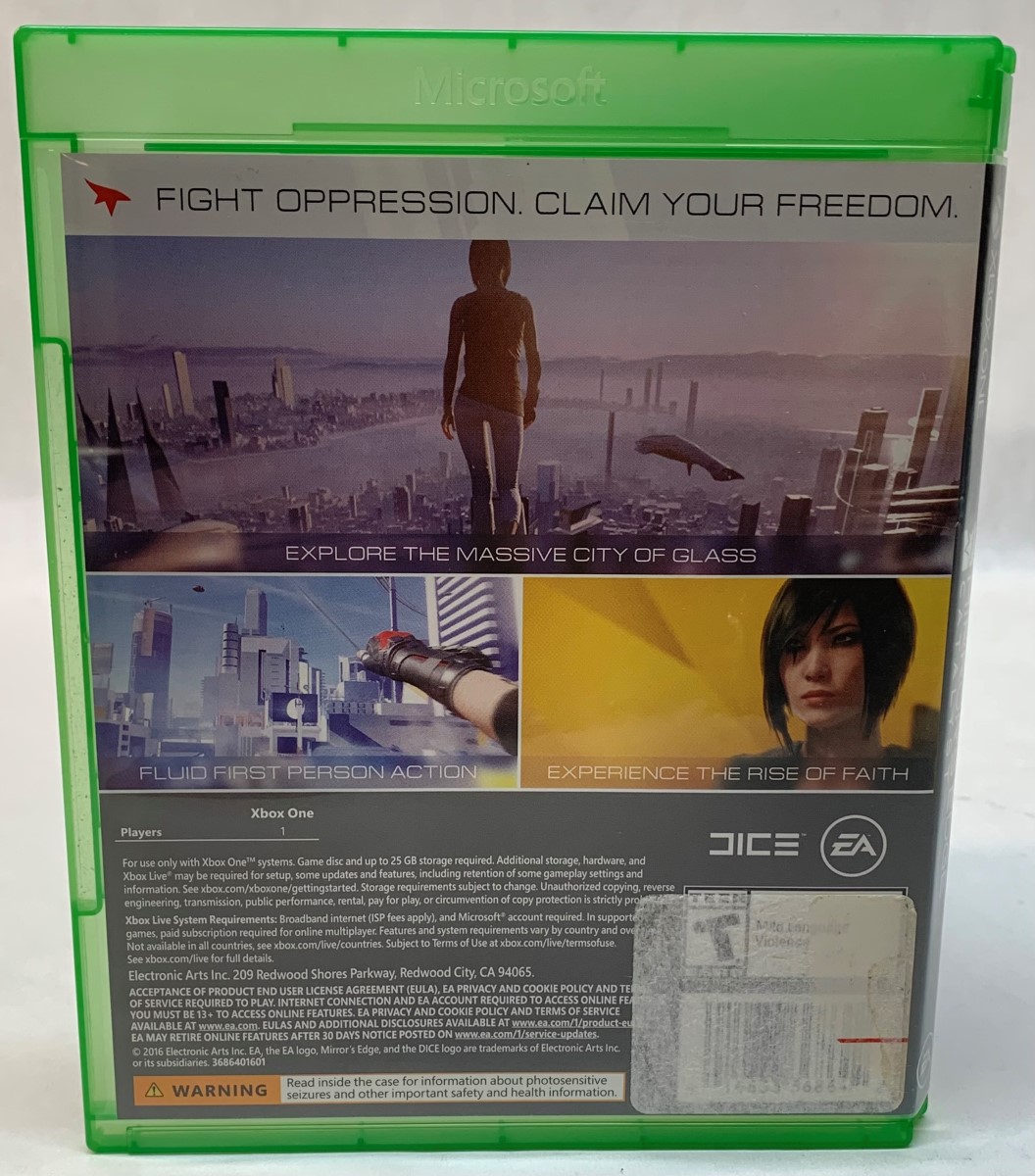 Mirrors Edge Catalyst For Microsoft Xbox One Good Buya