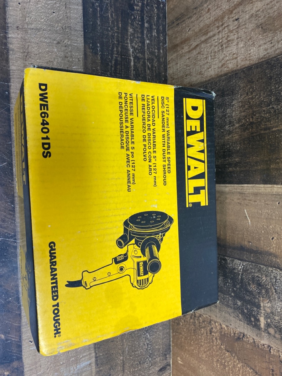 DEWALT DWE6401DS 6 Amp Corded Variable Speed Disk Sander Brand New Buya