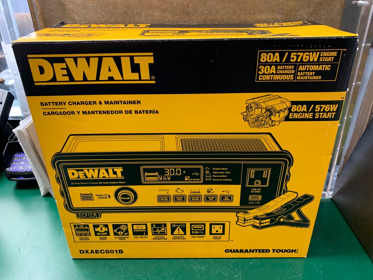 DEWALT DXAEC801B 80amp/576w Battery Charger & Maintainer Brand New Buya