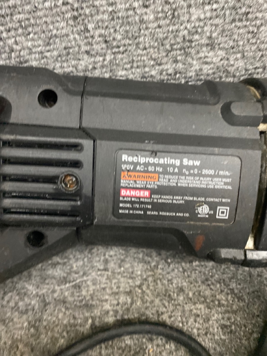 CRAFTSMAN RECIPROCATING SAW 172.17174 Very Good Buya