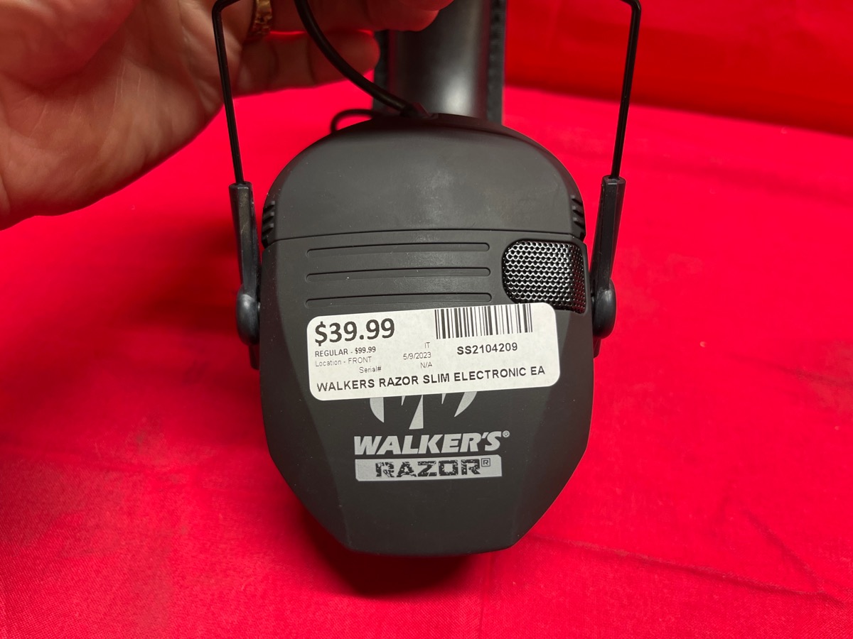 Walkers Razor Slim Electronic Ear Muffs Hearing Protection PPE Head Set