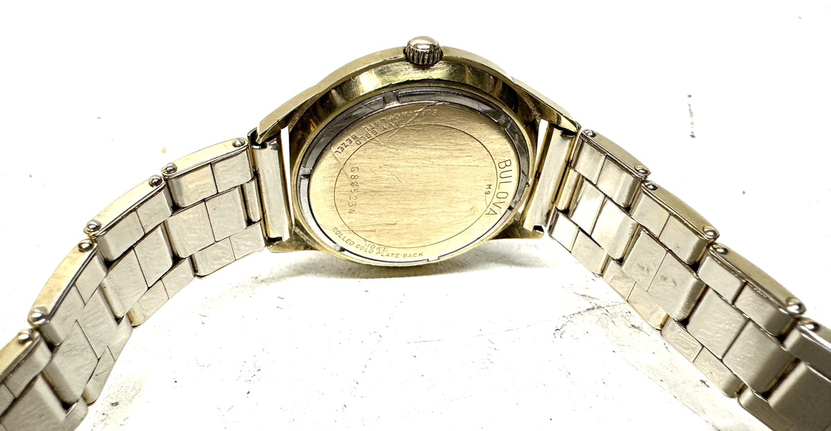 Vintage Bulova Sea Whale King Automatic 10K Gold Plated Watch! Good