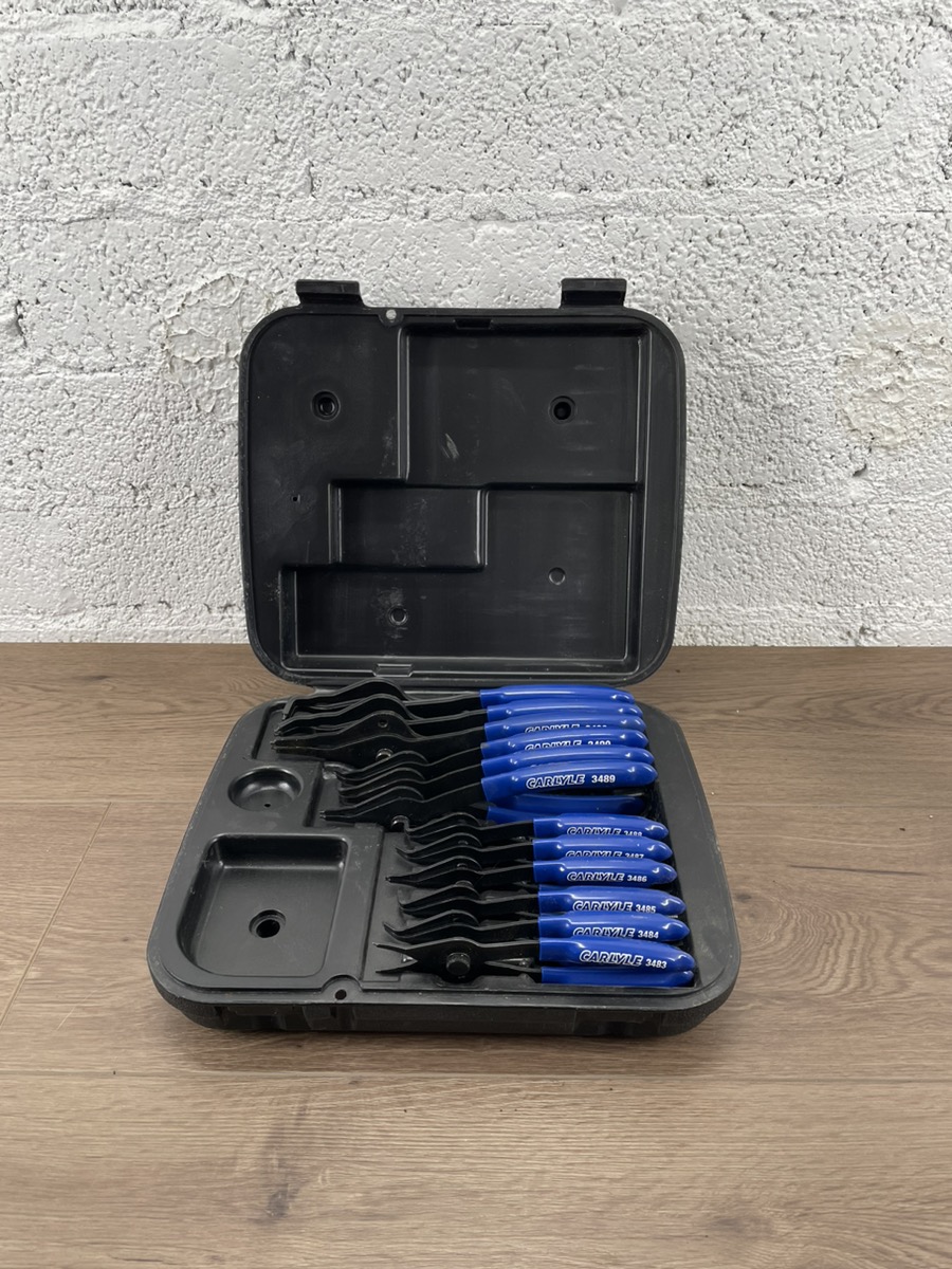 CARLYLE TOOLS BY NAPA 3495 12 PIECE SNAP RING PLIER SET Like New Buya