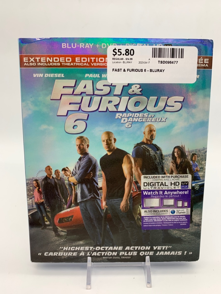 FAST & FURIOUS 6 - BLURAY Good | Buya