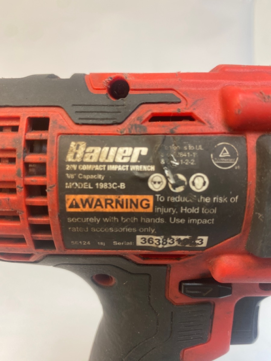 BAUER TOOLS 20V IMPACT DRIVER AND DRILL SET Very Good Buya