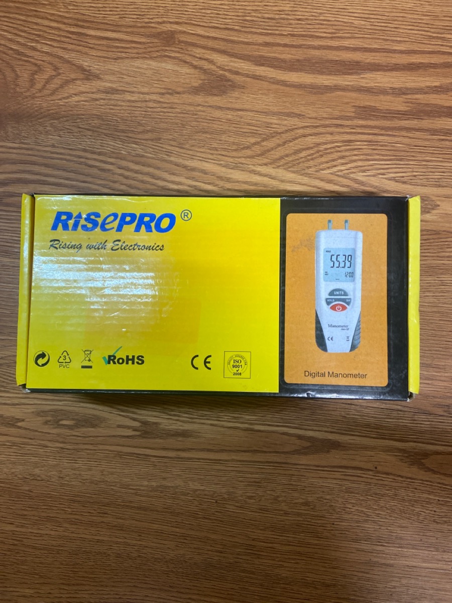 MANOMETER TOOL RISEPRO HT1890, 2020110031282; DIGITAL MANOMETER,DUAL PORT AIR Acceptable Buya