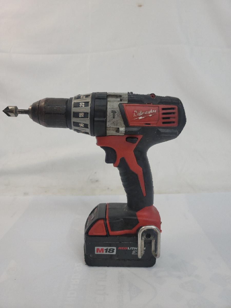 MILWAUKEE 260220 CORDLESS 18V 1/2" HAMMER DRILL & BATTERY (al) Very