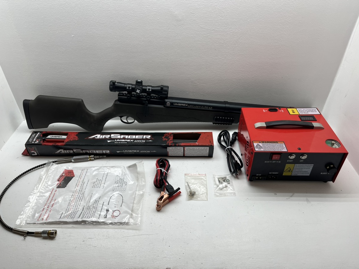 Umarex Airsaber Elite X2 PCP Arrow Air Rifle Scope GX Compressor UX HPS