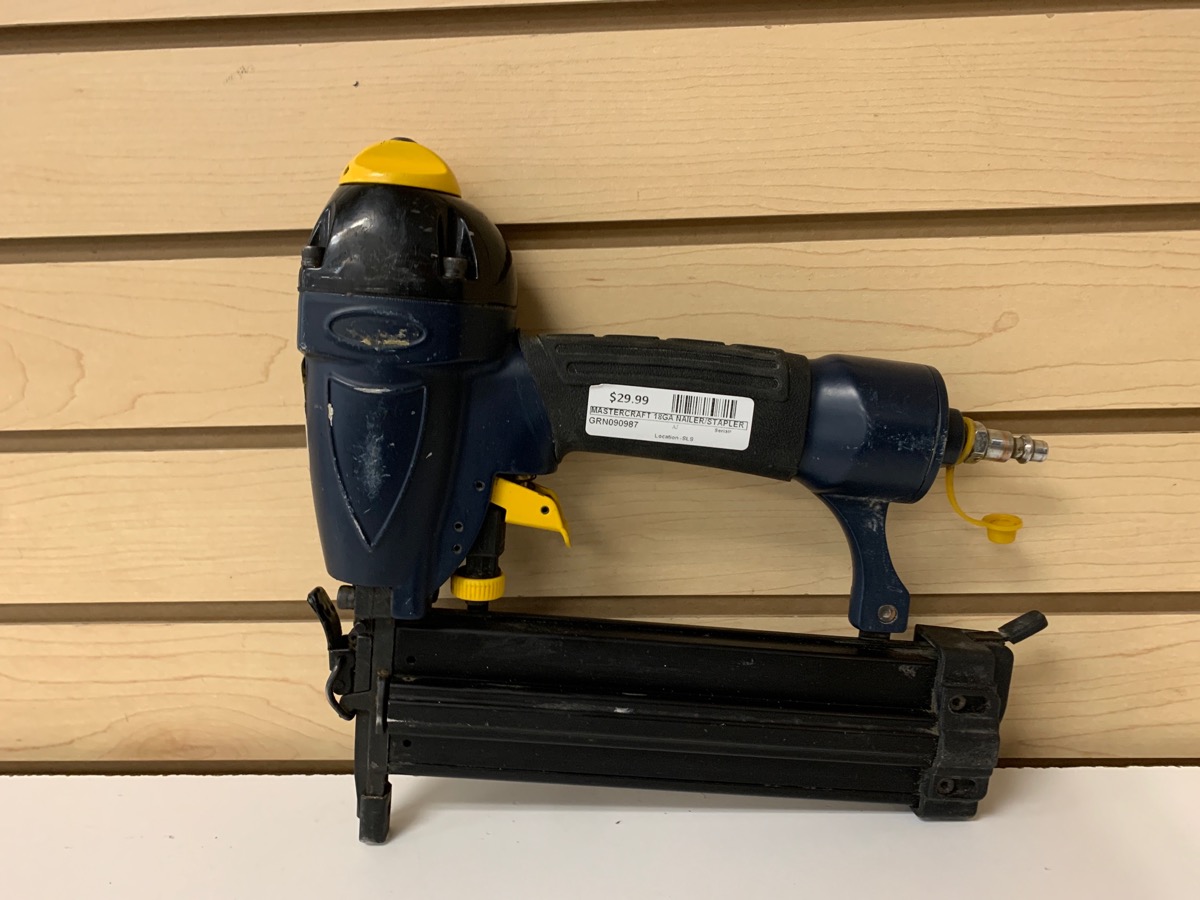 MASTERCRAFT 18GAUGE 2IN1 PNEUMATIC NAILER & AIR STAPLER/STAPLE GUN