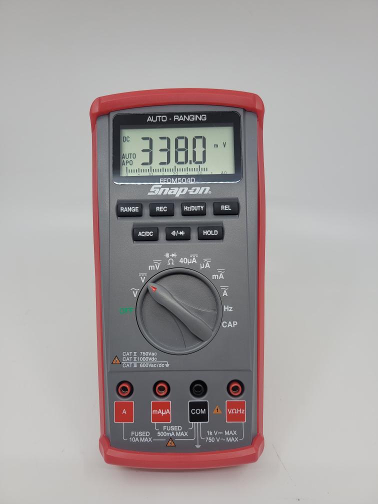 Snap on EEDM504D Auto Ranging Handheld Digital Multimeter Like New Buya