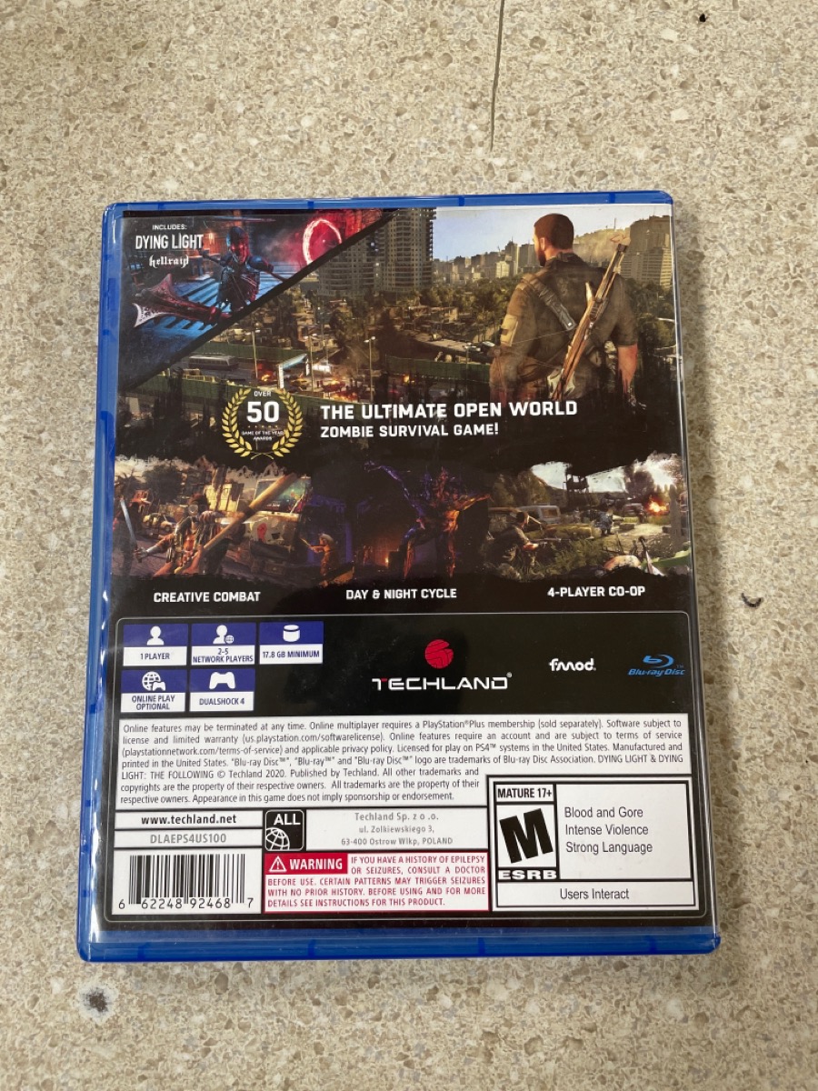 DYING LIGHT ANNIVERSARY EDITION SONY PLAYSTATION 4 Acceptable | Buya