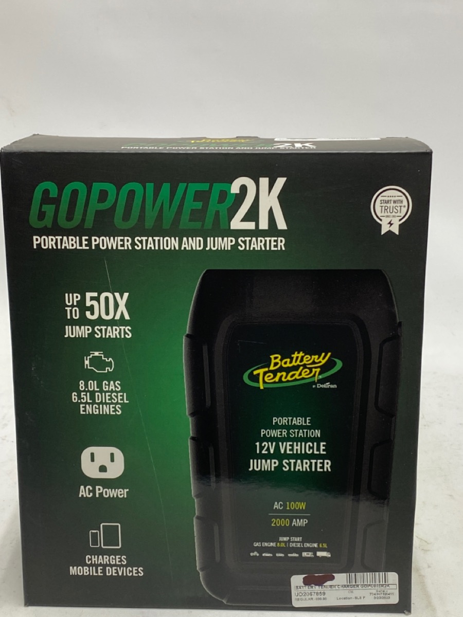 BATTERY TENDER GOPOWER2K 2000 AMP LITHIUM JUMP STARTER Brand New | Buya