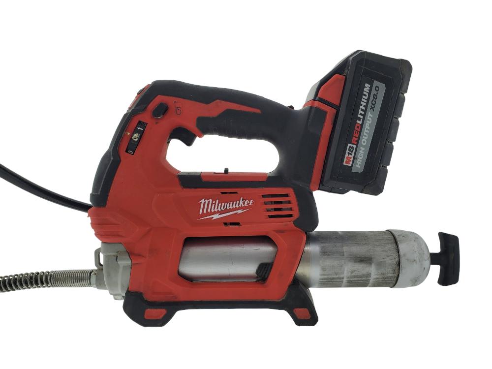 Milwaukee 264620 M18 18V LithiumIon Cordless Grease Gun 2Speed Good