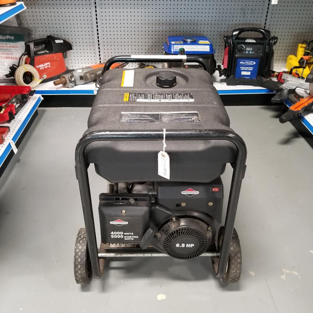 BRIGGS & STRATTON 6.5HP GENERATOR 4000 WATTS / 5000 STARTING WATTS ...