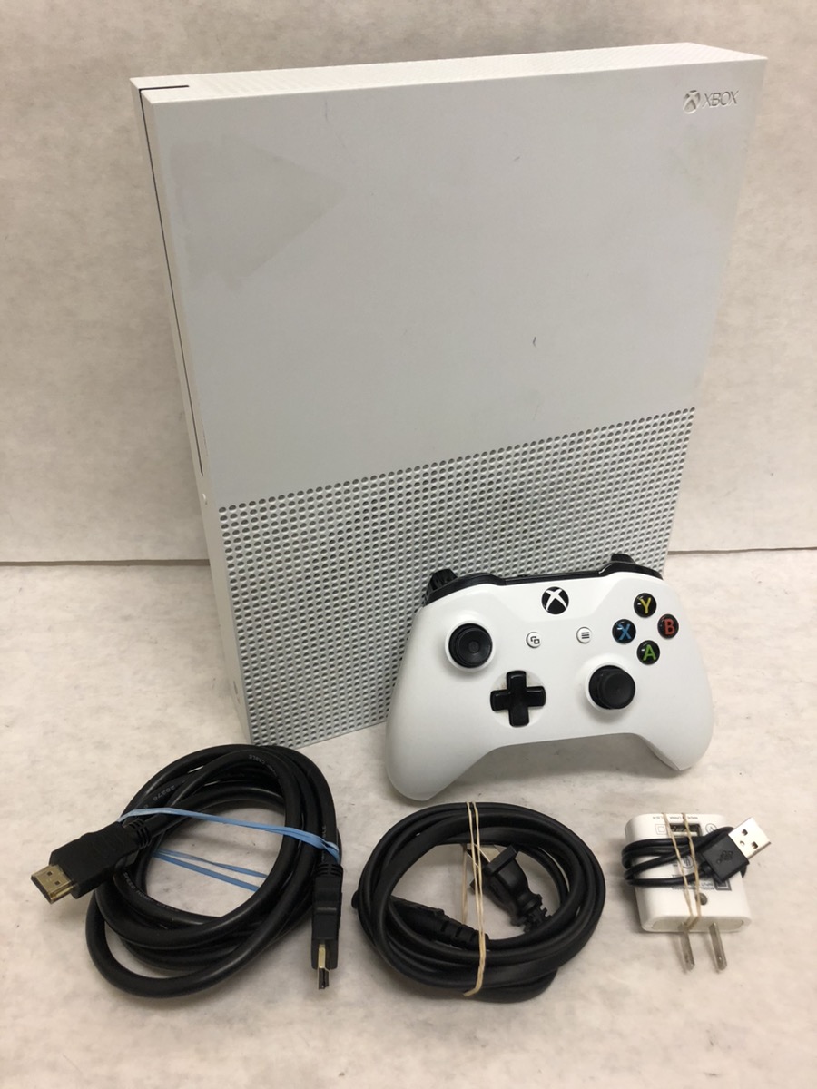 MICROSOFT XBOX ONE S 1TB MODEL 1681 W/ 1 CONTROLLER, HDMI, POWER CABLE ...