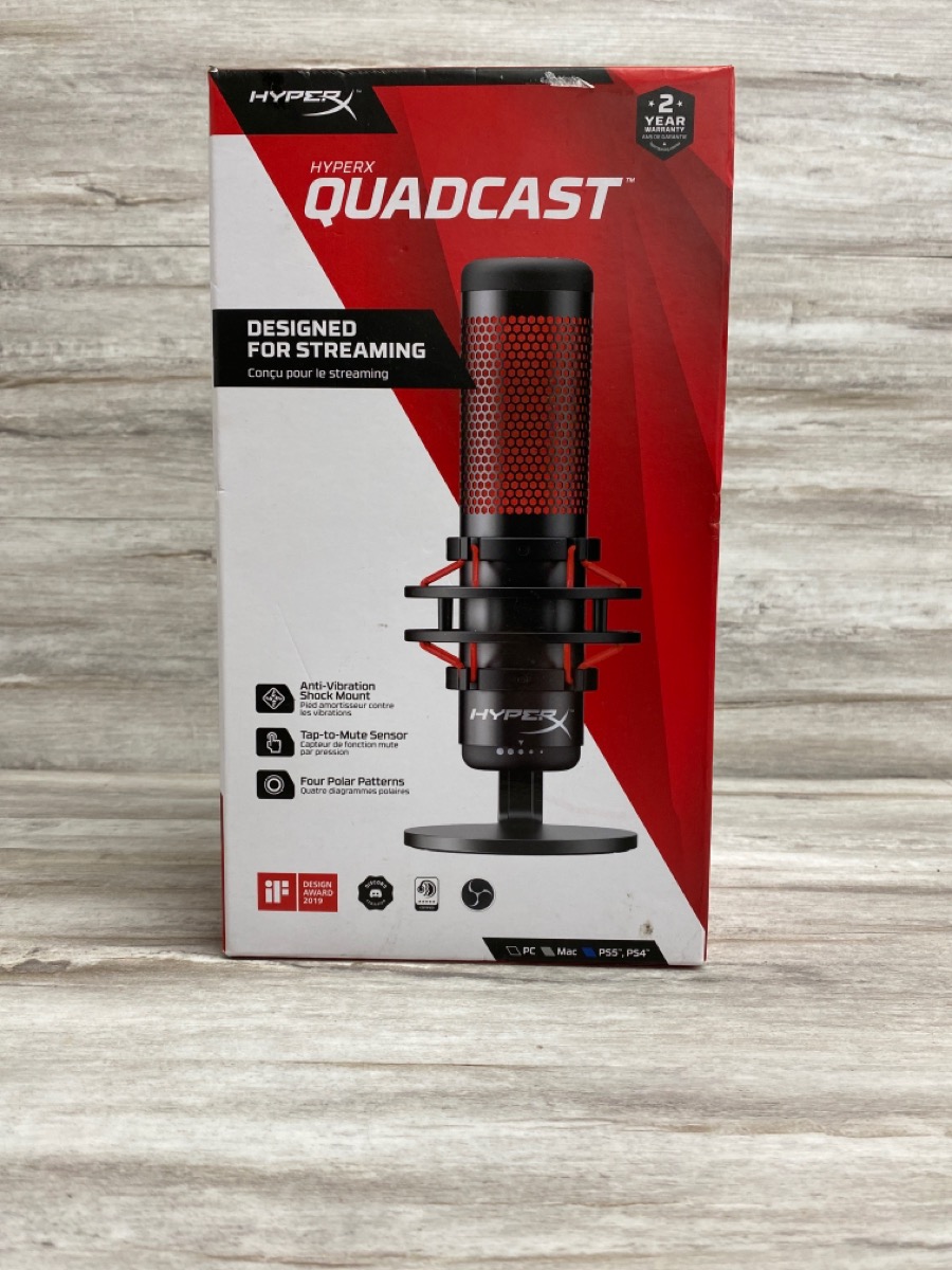 HyperX QuadCast Wired MultiPattern USB Electret Condenser Microphone