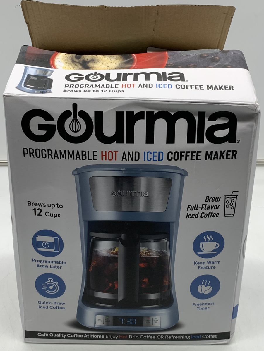 Gourmia 12Cup Hot & Iced Coffee Maker Machine Like New in Open Box