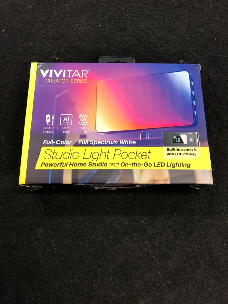 Vivitar Creator Series White Studio Light Pocket NEW OPENED BOX Brand