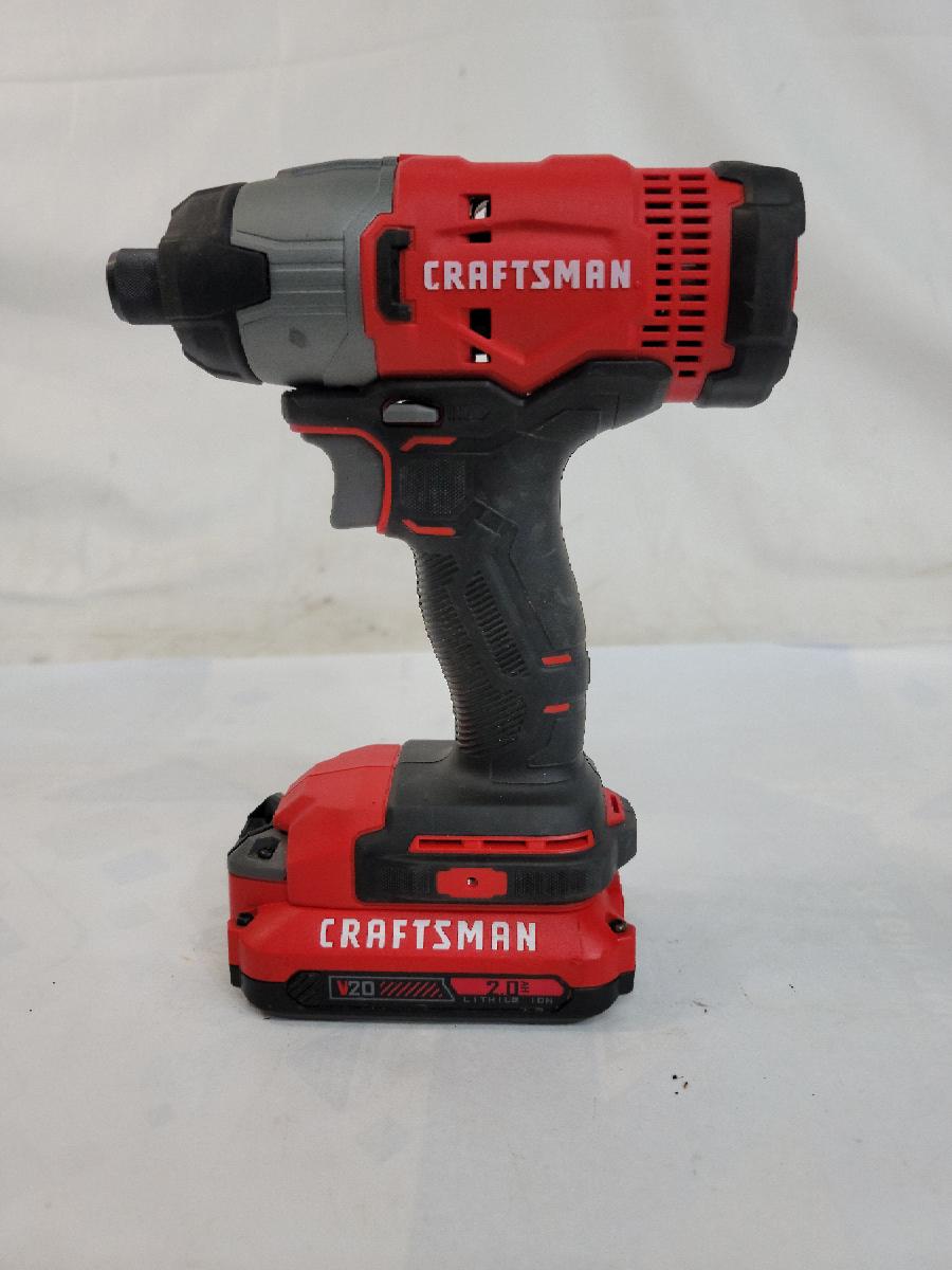 CRAFTSMAN CMCF800 CORDLESS 20V 1/4" IMPACT DRIVER. Very Good Sharp