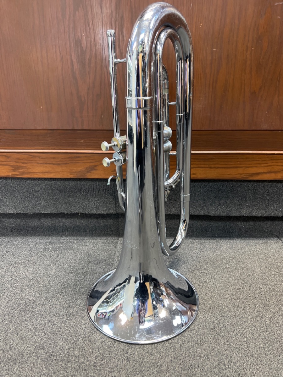 FE OLDS & SON ULTRATONE II 2-VALVE BARITONE BUGLE FOR MARCHING BAND ...